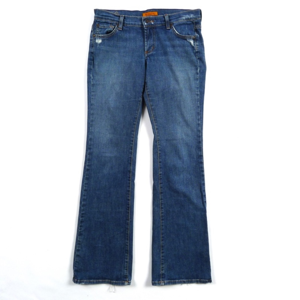 JAMES JEANS Bootcut Women Cotton Stretch Distressed 28 x 34 Cured by Seun
